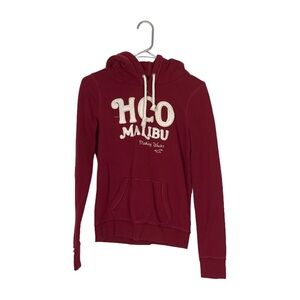 Y2K hollister hoodie size medium puff print embroidered spell out 2000s